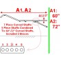 New Easy Entry Heavy Duty Adjustable 7 Piece Curved Shafts 60-72 Unit